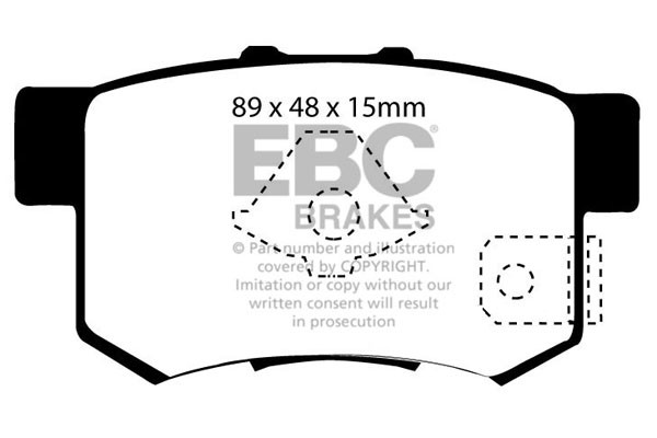 Stabdžių kaladėlės EBC "Ultimax" DP1193/2