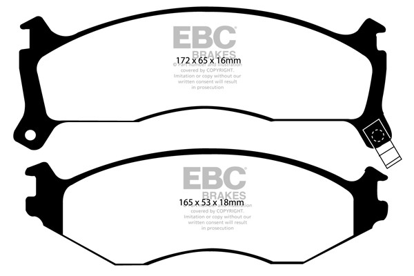 Stabdžių kaladėlės EBC "Ultimax" DP1194