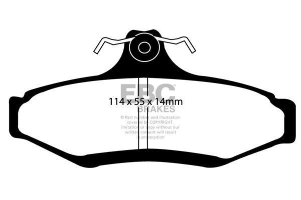 Stabdžių kaladėlės EBC "Ultimax" DP1197
