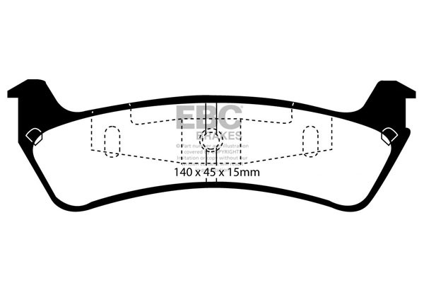 Stabdžių kaladėlės EBC "Ultimax" DP1201