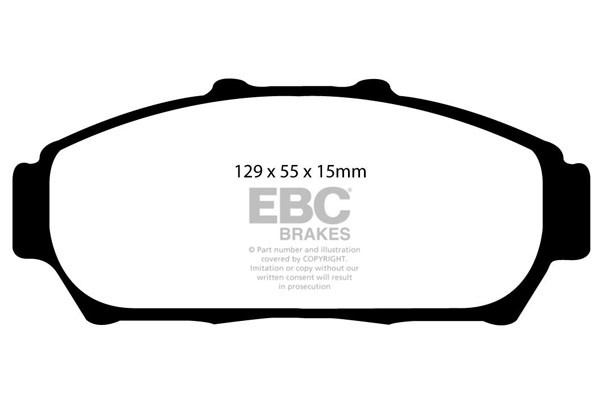 Stabdžių kaladėlės EBC "Ultimax" DP1206