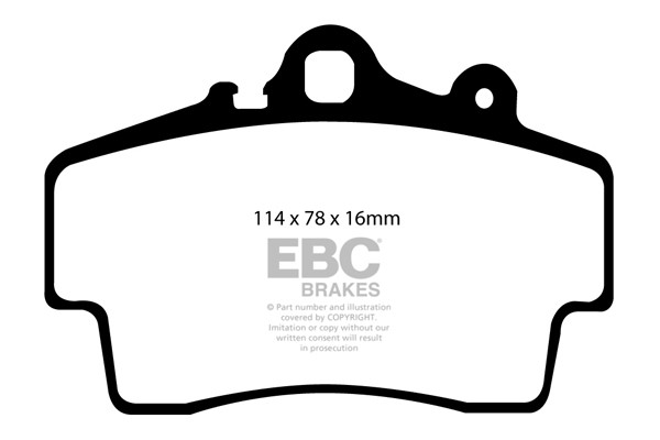 Stabdžių kaladėlės EBC "Ultimax" DP1207