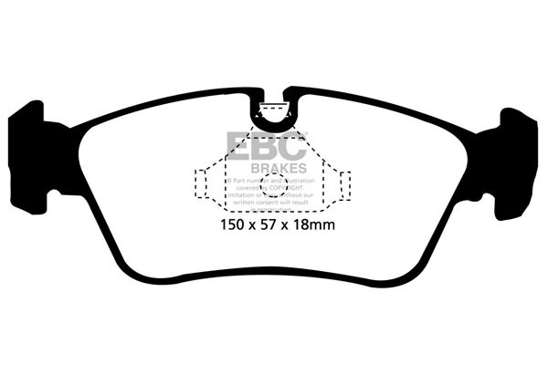 Stabdžių kaladėlės EBC "Ultimax" DP1211