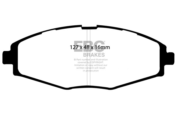 Stabdžių kaladėlės EBC "Ultimax" DP1212