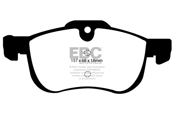 Stabdžių kaladėlės EBC "Ultimax" DP1219