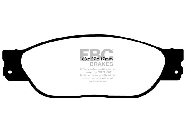 Stabdžių kaladėlės EBC "Ultimax" DP1220