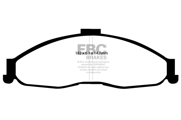 Stabdžių kaladėlės EBC "Ultimax" DP1239