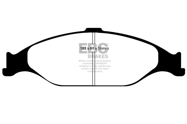 Stabdžių kaladėlės EBC "Ultimax" DP1242