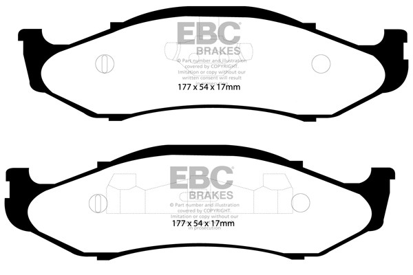 Stabdžių kaladėlės EBC "Ultimax" DP1255