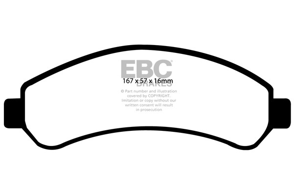 Stabdžių kaladėlės EBC "Ultimax" DP1256