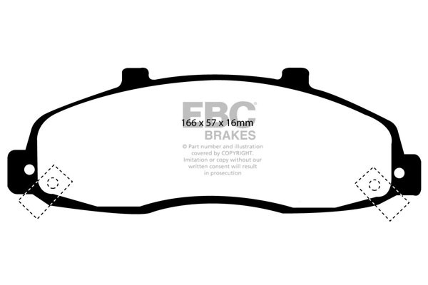 Stabdžių kaladėlės EBC "Ultimax" DP1259