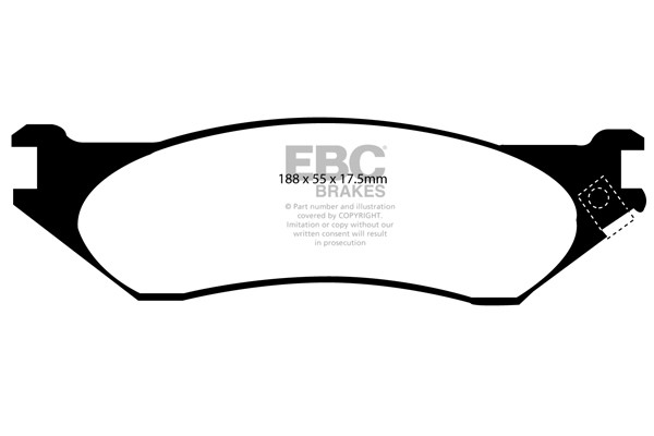 Stabdžių kaladėlės EBC "Ultimax" DP1267