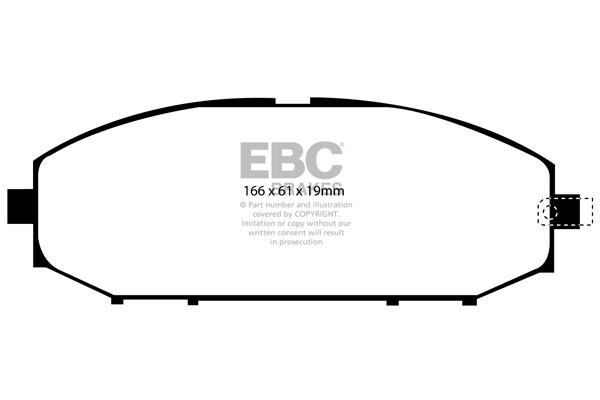 Stabdžių kaladėlės EBC "Ultimax" DP1280