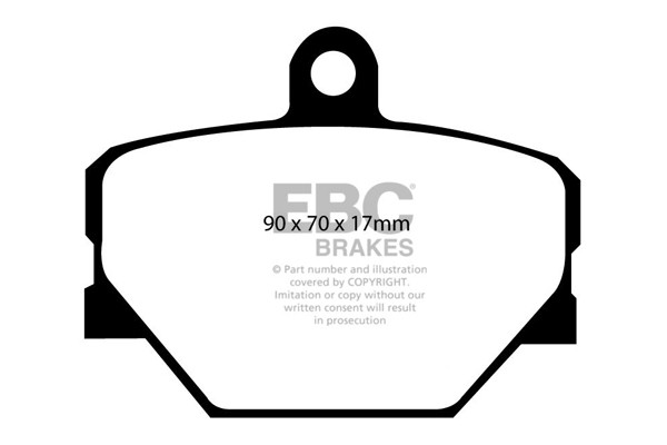 Stabdžių kaladėlės EBC "Ultimax" DP1287