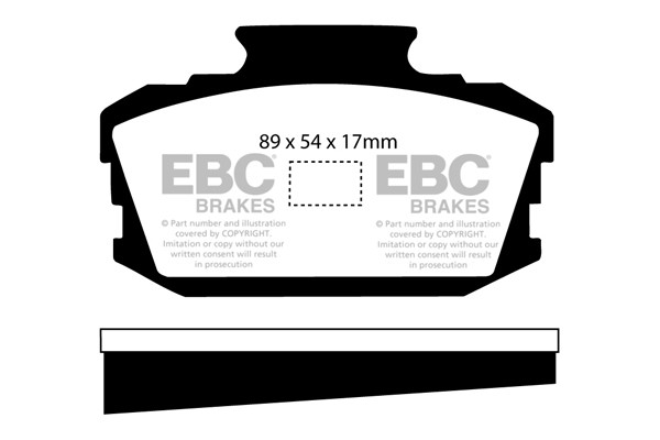 Stabdžių kaladėlės EBC "Ultimax" DP129