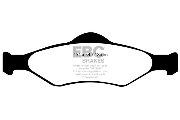 Stabdžių kaladėlės EBC "Ultimax" DP1300