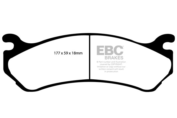Stabdžių kaladėlės EBC "Ultimax" DP1304