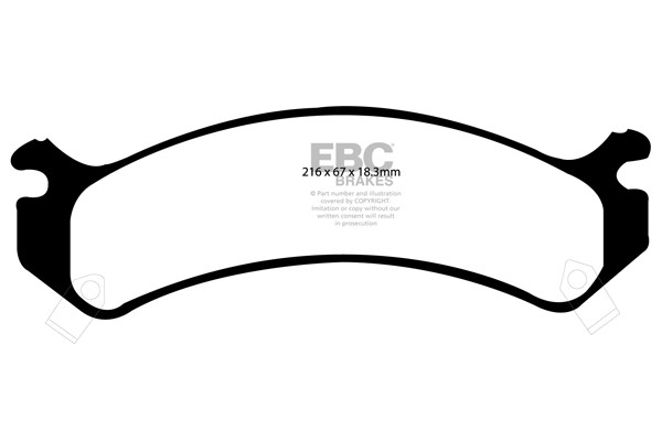 Stabdžių kaladėlės EBC "Ultimax" DP1305
