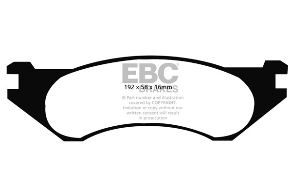 Stabdžių kaladėlės EBC "Ultimax" DP1306