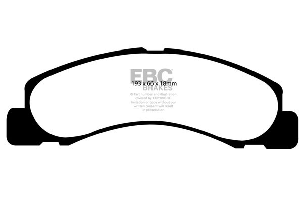Stabdžių kaladėlės EBC "Ultimax" DP1308