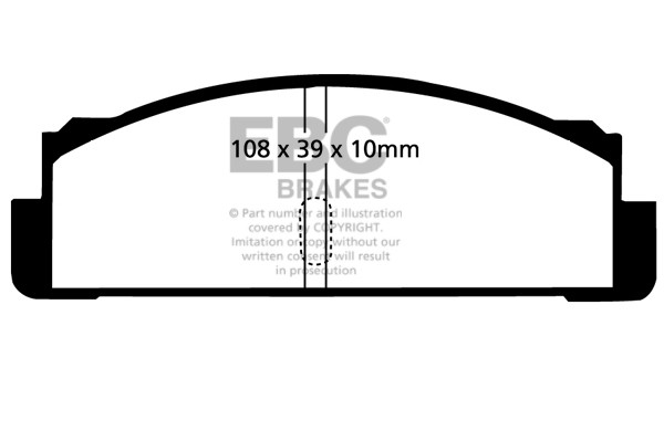 Stabdžių kaladėlės EBC "Ultimax" DP130