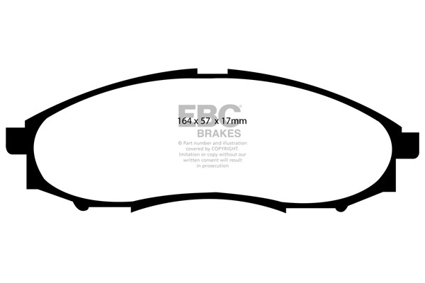 Stabdžių kaladėlės EBC "Ultimax" DP1316
