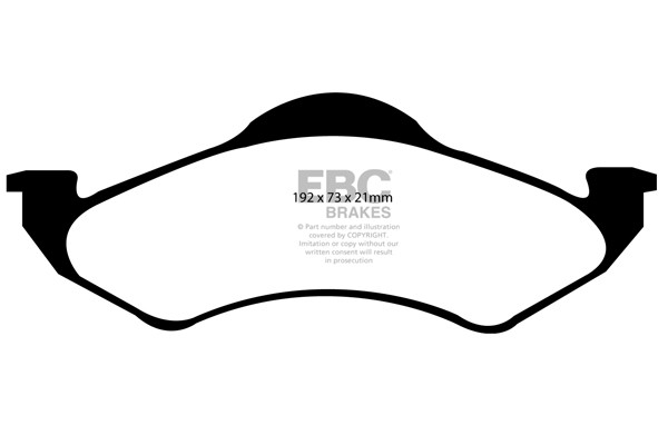 Stabdžių kaladėlės EBC "Ultimax" DP1318