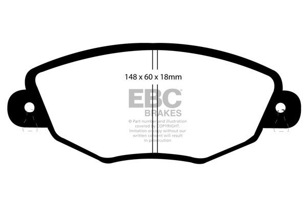 Stabdžių kaladėlės EBC "Ultimax" DP1322