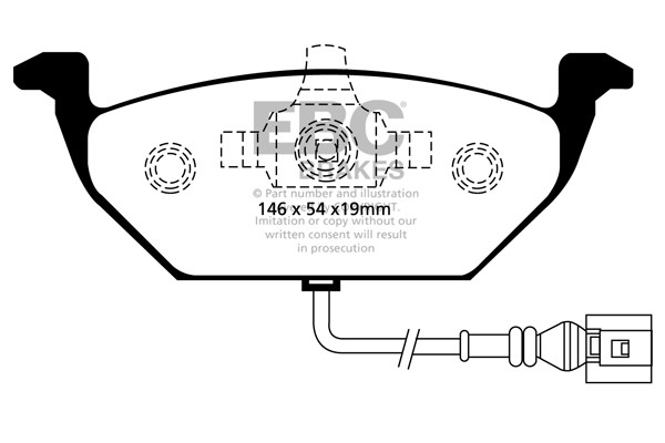 Stabdžių kaladėlės EBC "Ultimax" DP1329