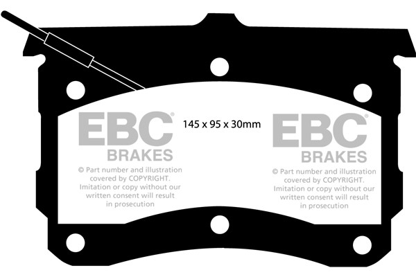 Stabdžių kaladėlės EBC "Ultimax" DP132