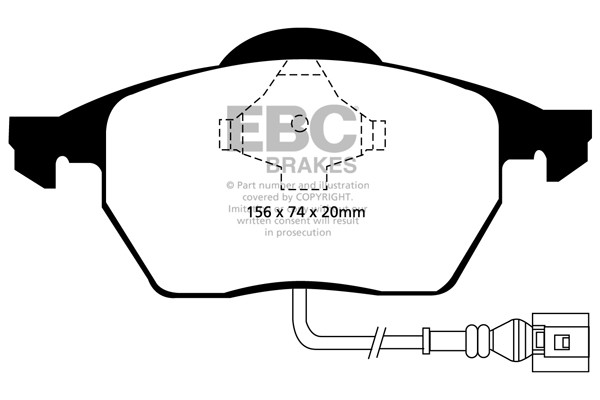 Stabdžių kaladėlės EBC "Ultimax" DP1330