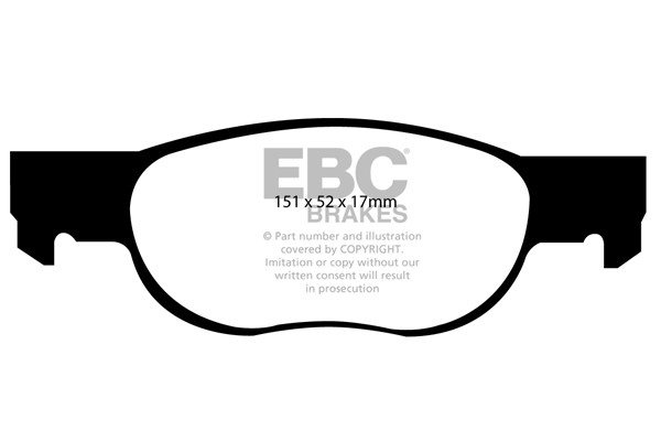 Stabdžių kaladėlės EBC "Ultimax" DP1336
