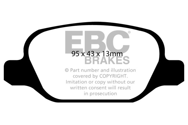 Stabdžių kaladėlės EBC "Ultimax" DP1338