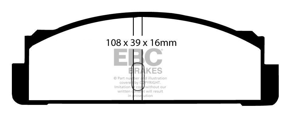 Stabdžių kaladėlės EBC "Ultimax" DP133