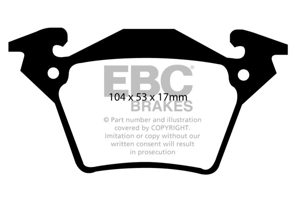 Stabdžių kaladėlės EBC "Ultimax" DP1343