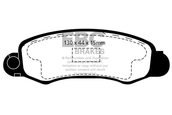 Stabdžių kaladėlės EBC "Ultimax" DP1345