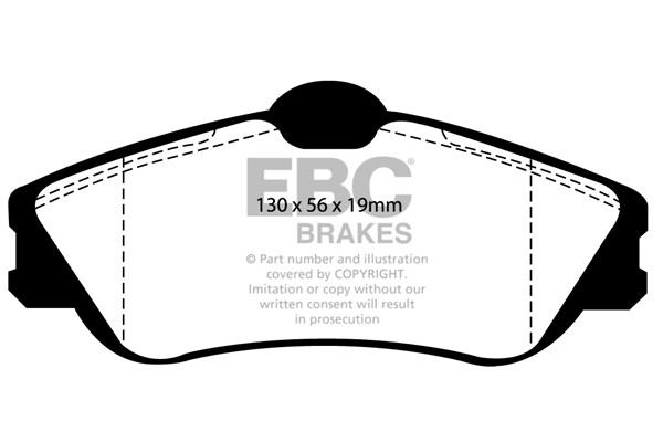 Stabdžių kaladėlės EBC "Ultimax" DP1346