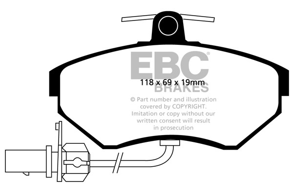 Stabdžių kaladėlės EBC "Ultimax" DP1351