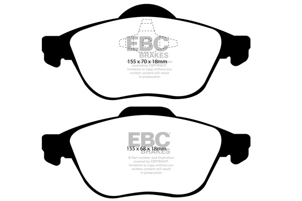 Stabdžių kaladėlės EBC "Ultimax" DP1353