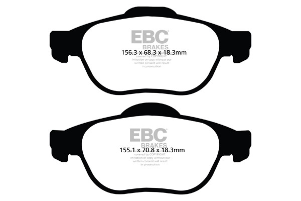 Stabdžių kaladėlės EBC "Ultimax" DP1353/2