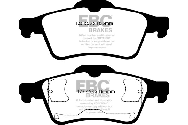 Stabdžių kaladėlės EBC "Ultimax" DP1354
