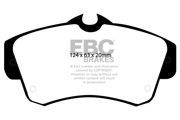 Stabdžių kaladėlės EBC "Ultimax" DP1357