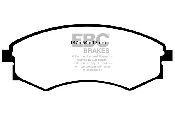 Stabdžių kaladėlės EBC "Ultimax" DP1358