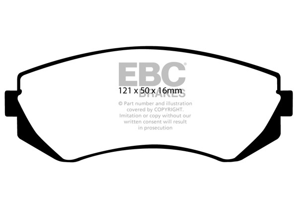 Stabdžių kaladėlės EBC "Ultimax" DP1360