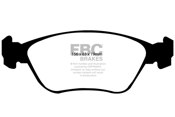 Stabdžių kaladėlės EBC "Ultimax" DP1362