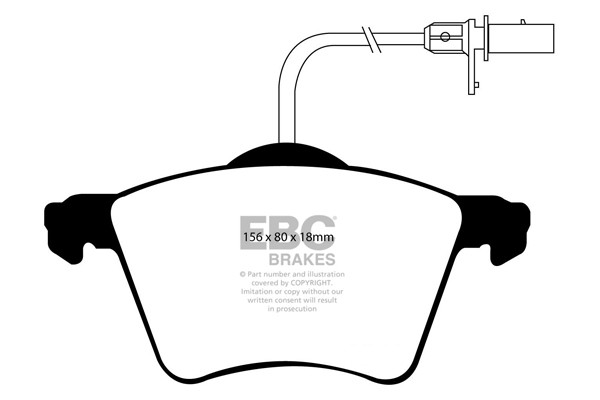 Stabdžių kaladėlės EBC "Ultimax" DP1368