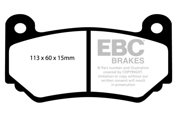 Stabdžių kaladėlės EBC "Ultimax" DP1377