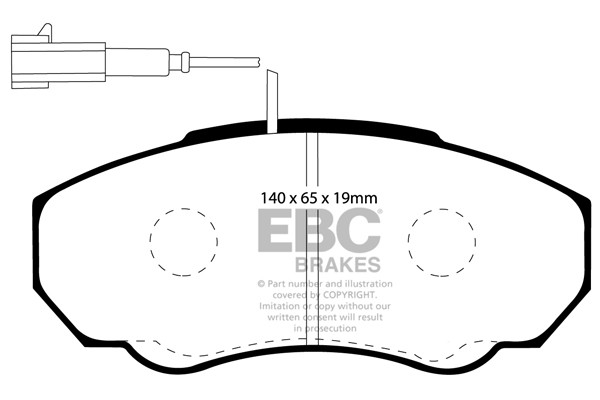 Stabdžių kaladėlės EBC "Ultimax" DP1380