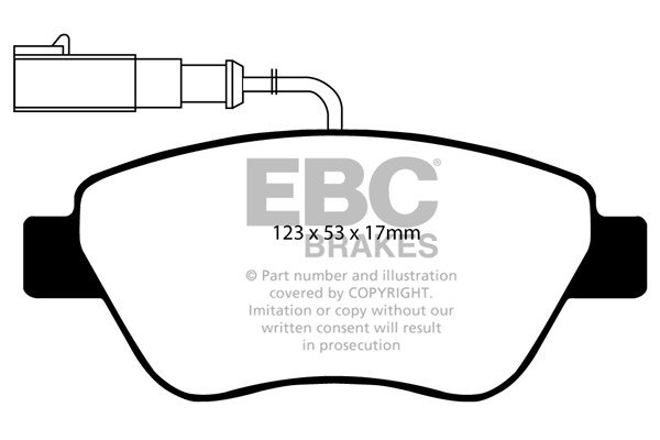 Stabdžių kaladėlės EBC "Ultimax" DP1384/2