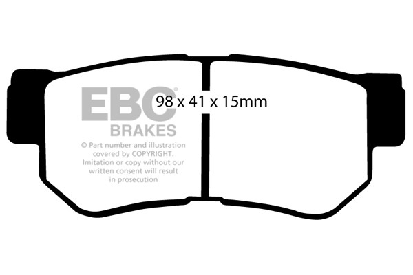 Stabdžių kaladėlės EBC "Ultimax" DP1392